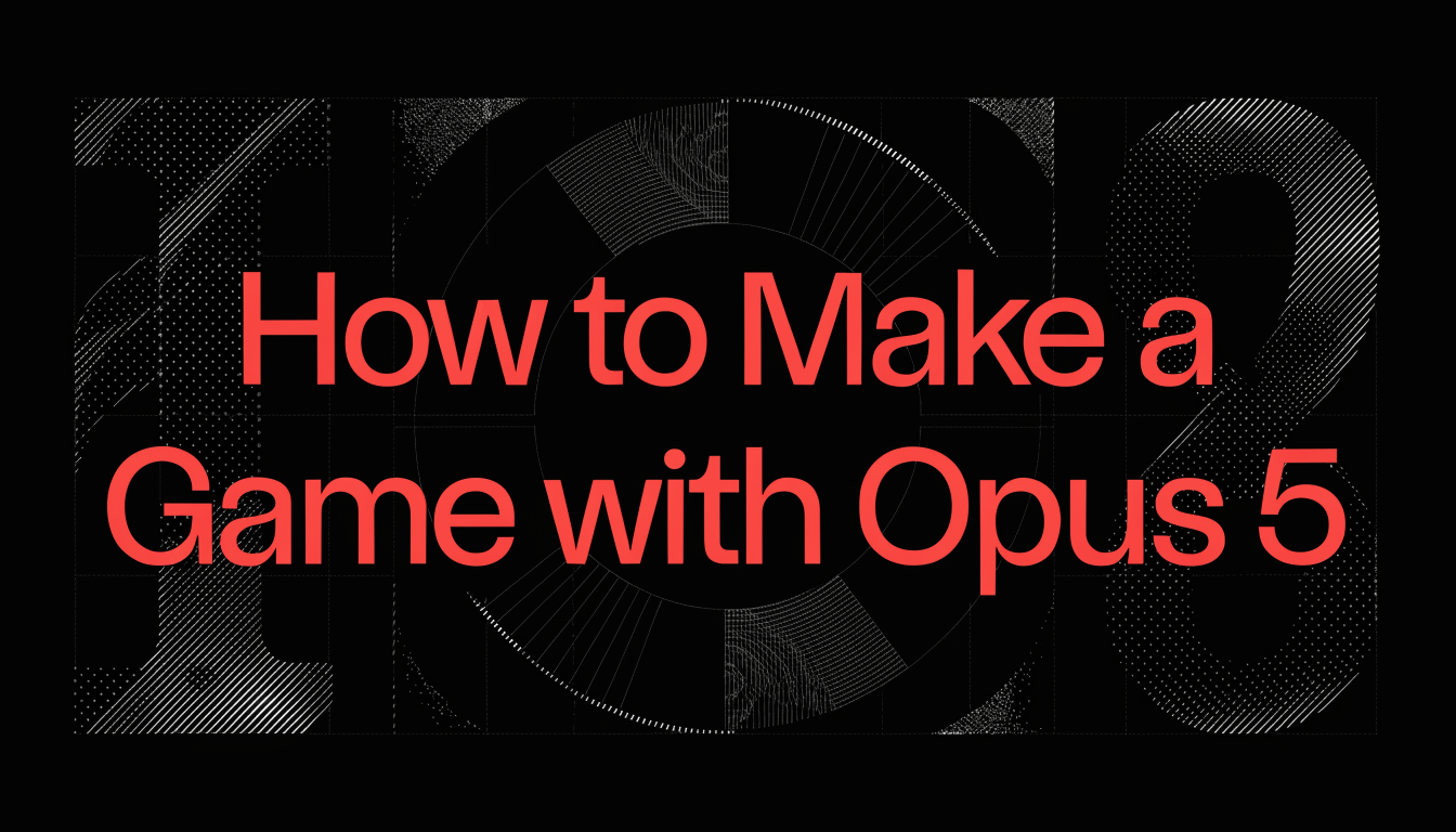 How to Make a Game with Opus 5